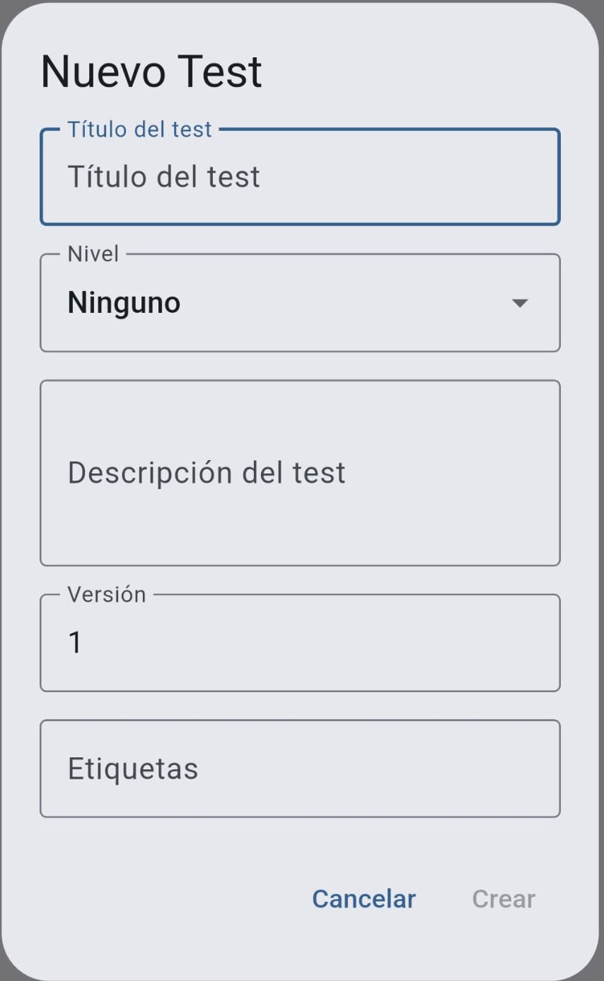 Foto del formulario inicial