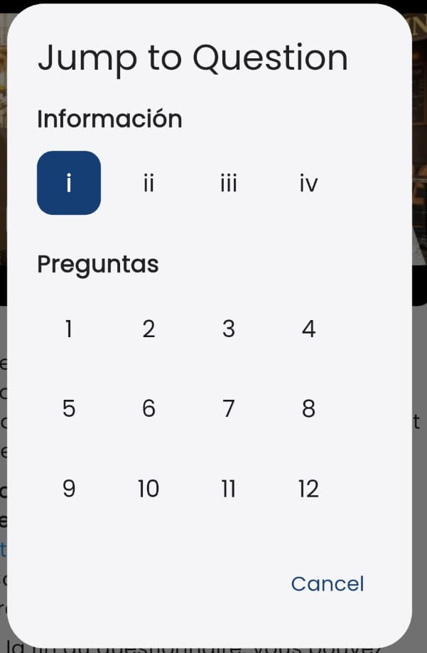 Question selector photo