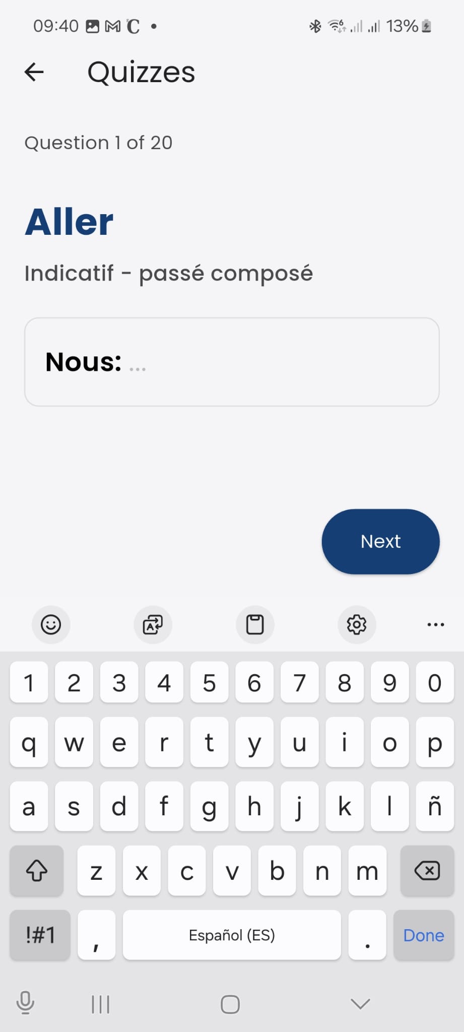 Quiz screenshot