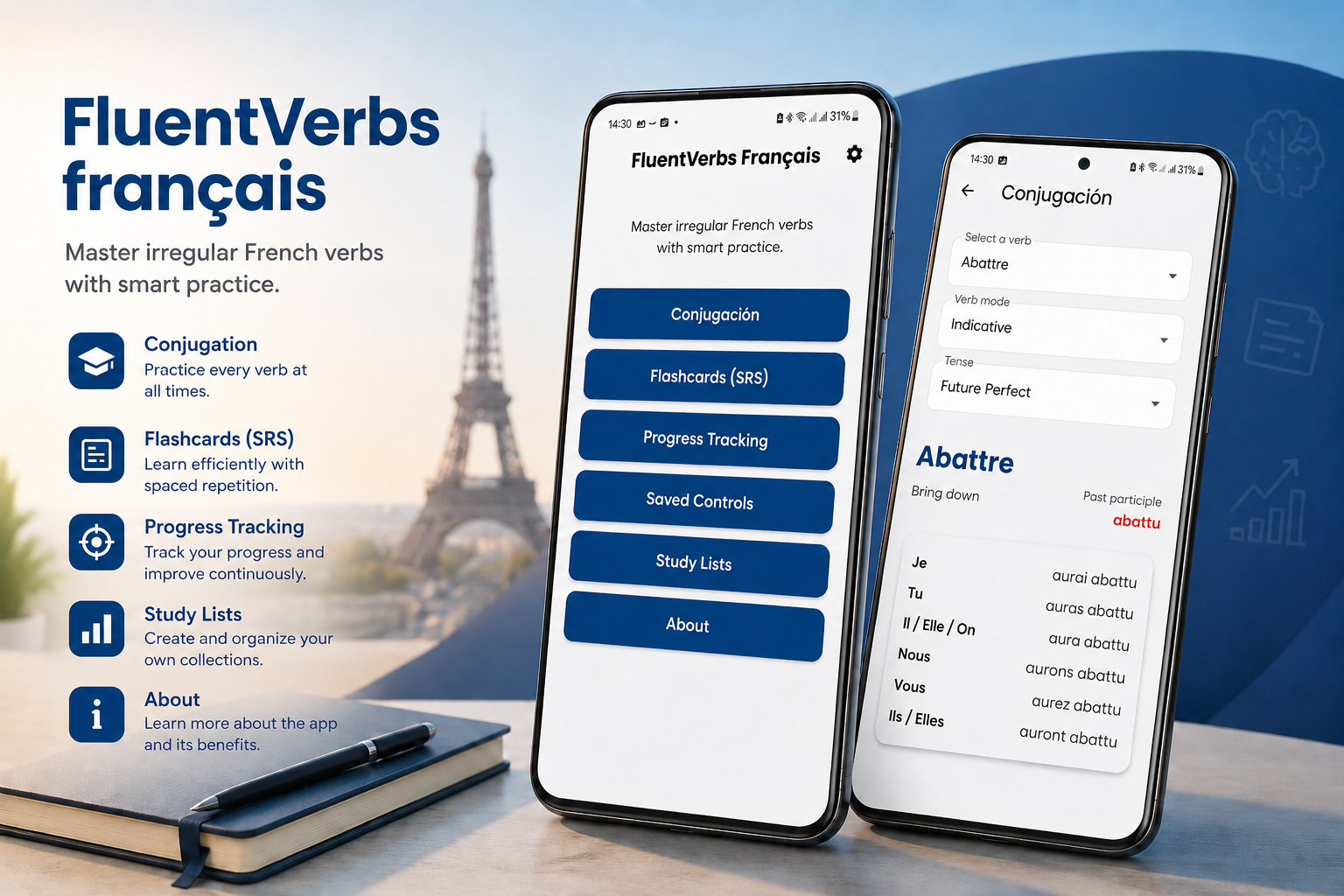 Tutoriel de FluentVerbs Français